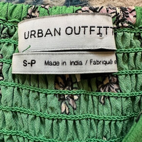 Urban Outfitters Mara Green Floral Romper - S - Picture 5 of 12